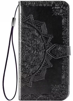Кожаный чехол (книжка) Art Case с визитницей для ZTE Blade V2020 Smart, Черный
