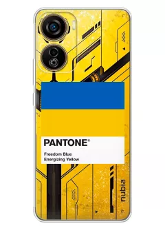 Чехол для ZTE Nubia Neo 5G с пантоном Украины - Pantone Ukraine