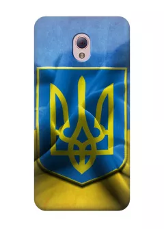 Чехол для ZTE Blade V7 - Флаг и Герб Украины
