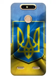 Чехол для ZTE Blade V8 Mini - Флаг и Герб Украины