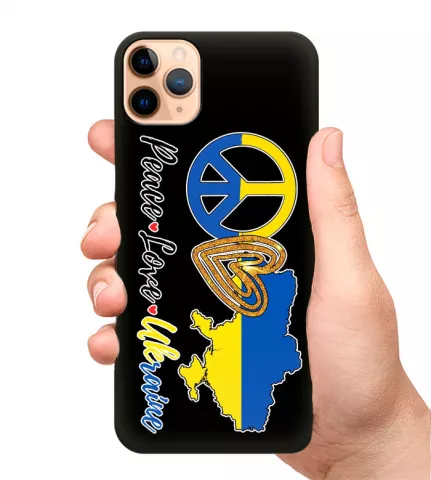 Чехол для телефона - Peace Love Ukraine