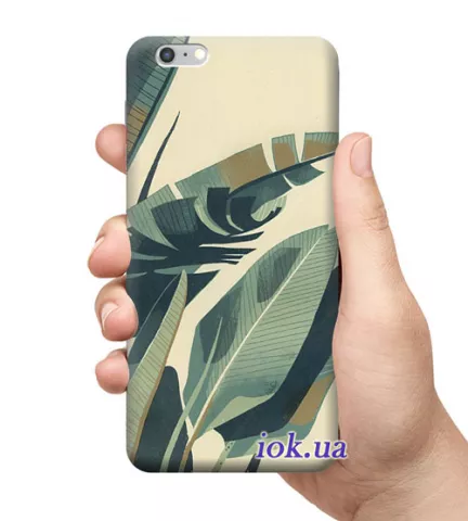 Чехол для смартфона с принтом - Пальмовый дизайн