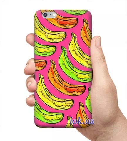 Чехол для смартфона с принтом - Яркие бананы