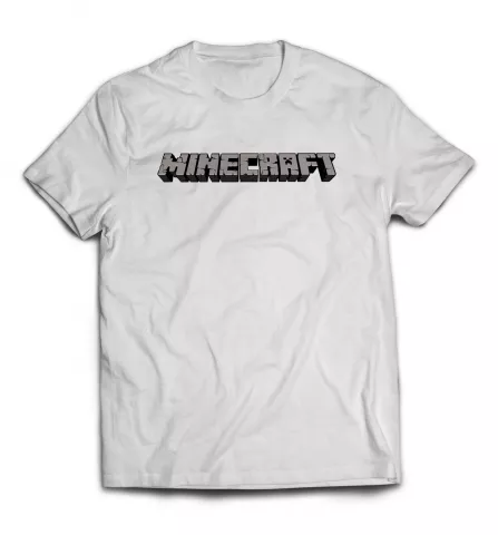 Белая мужская футболка - Minecraft