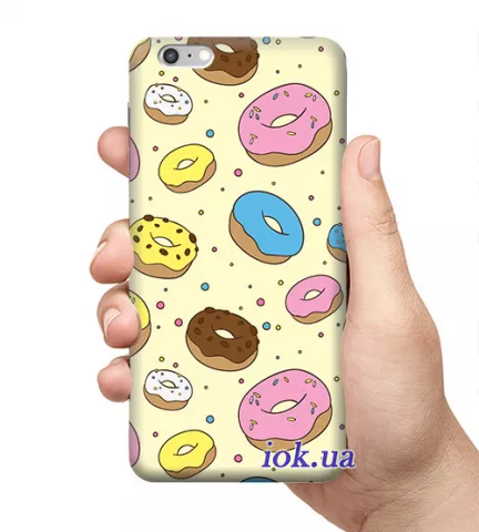 Чехол для смартфона с принтом - Пончики