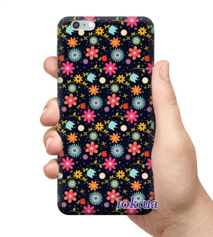 Чехол для смартфона с принтом - Клипарт из цветов