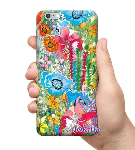Чехол для смартфона с принтом - Цветочный сад