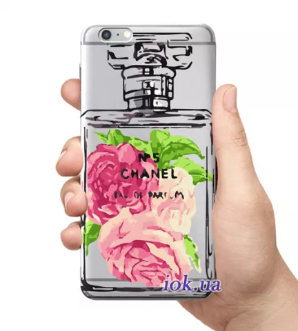 Чехол для смартфона с принтом - Chanel parfume