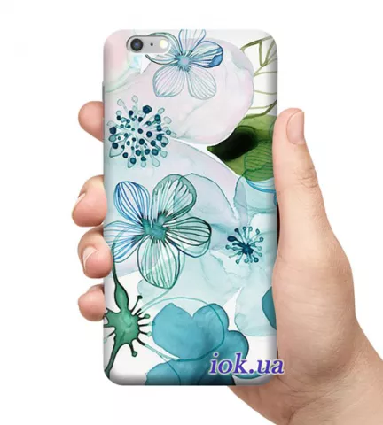 Чехол для смартфона с принтом - Flowers art