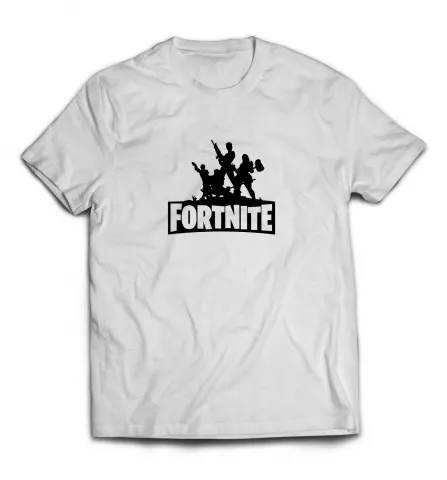 Белая мужская футболка - Fortnite