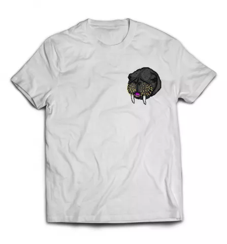 Белая мужская футболка - Пиксельный морж