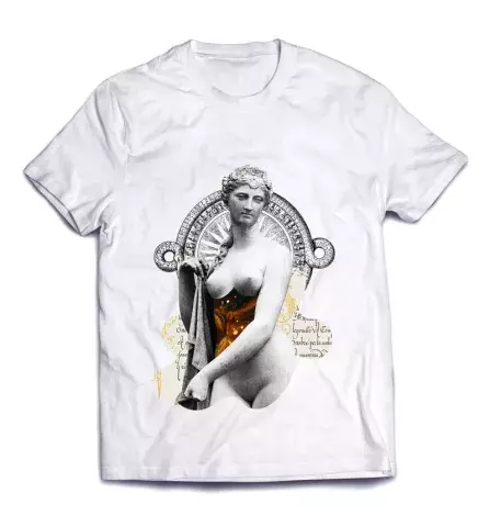 Необычная футболка с кайфовым дизайном - Статуя женщины