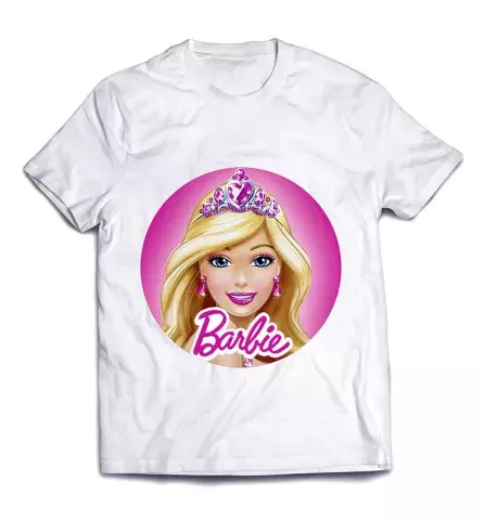 Очаровательная футболка с милой картинкой - Барби в короне