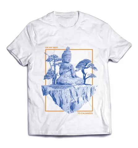 Супер модная футболка с дизайном - Плавающий остров