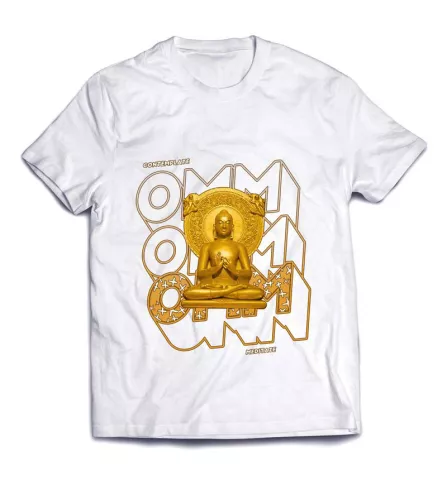 Красивая футболка с офигенным дизайном - Золотая статуя
