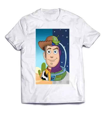 Яркая молодежная футболка - Шериф-космонавт