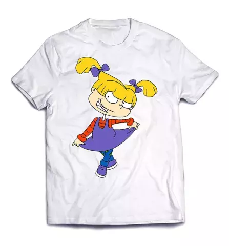 Яркая удобная футболка с принтом персонажем - Анжелика Пиклз