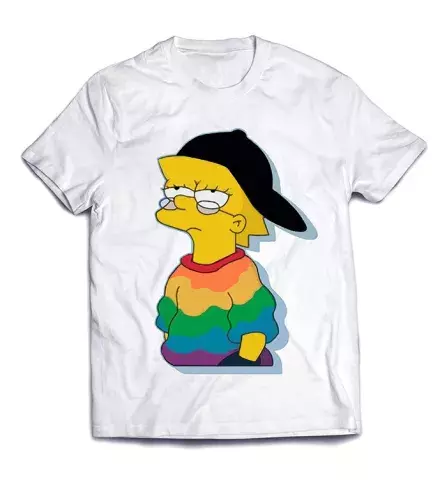 Стильная удобная футболка - Крутышка Лиза Симпсон