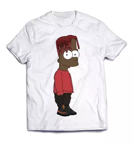 Стильная удобная футболка с изображением - Гангстер Барт