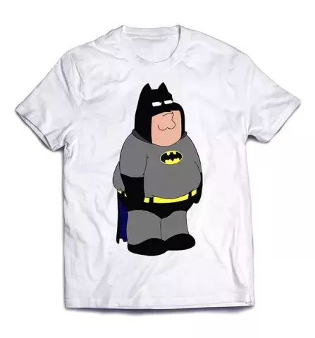 Смешная футболка с необычным принтом - Питер Грифин - Бетмен