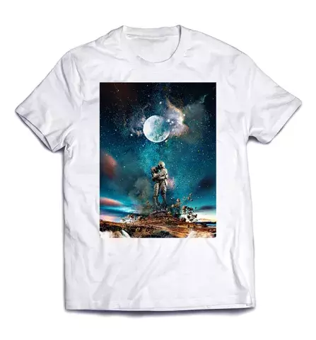 Крутезная футболка с темой космо - Космические чувства