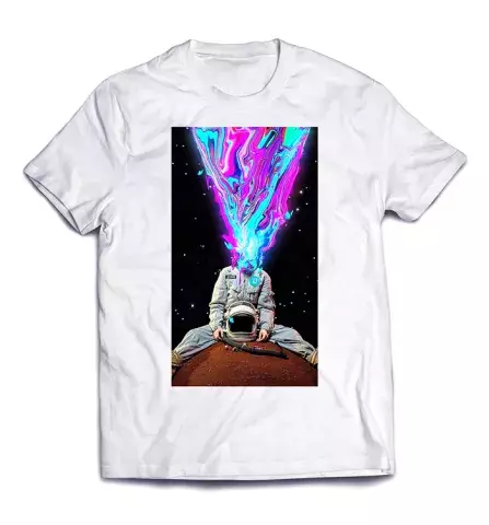 Космический рисунок для футболки - Взрывная энергия