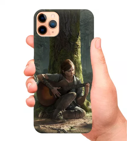 Силиконовый чехол для телефона - The Last of Us Ласт оф Ас Последние из Нас 2 Элли играет на гитаре в лесу