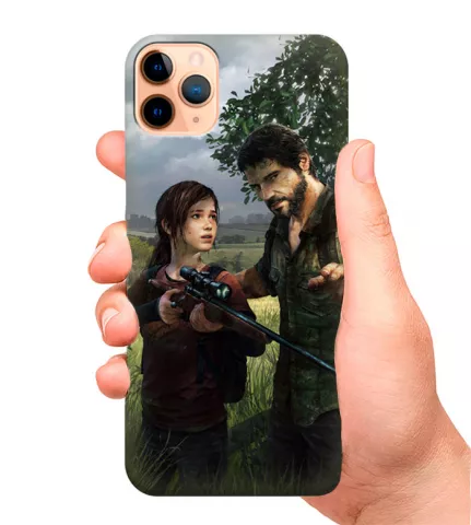 Силиконовый чехол для телефона - The Last of Us Ласт оф Ас Последние из Нас Джоэл учит Элли стрелять