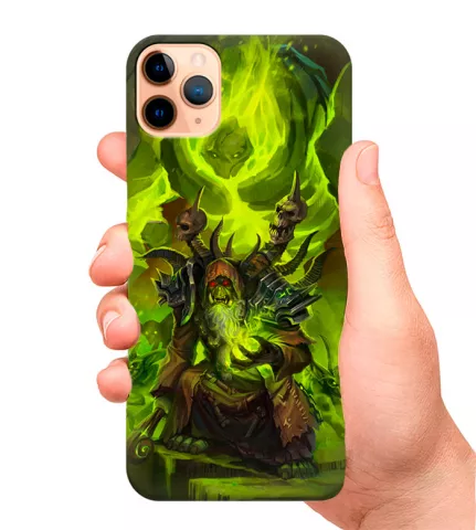 Накладка на телефон из силикона - World of Warcraft WoW Ворлд оф Варкрафт ВоВ Gul’dan Гул’дан и ярость шамана