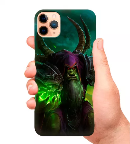Накладка на телефон из силикона - World of Warcraft WoW Ворлд оф Варкрафт ВоВ Gul’dan Гул’дан в гневе со Скверной