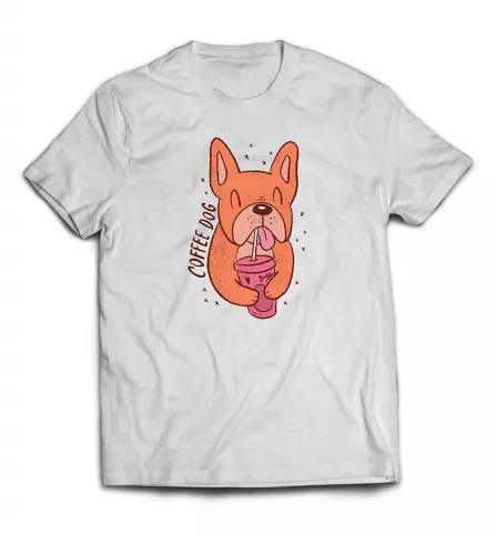 Дизайнерская футболка с приколом - Coffee Dog / Кофедог