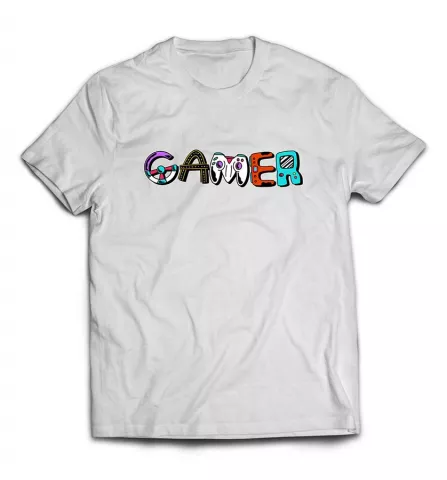 Заказать футболку с графикой - Gamer / Геймер принт
