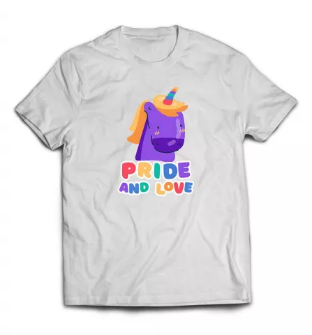 Заказать мужскую футболку с дизайном - Pride and love / Гордость и любовь