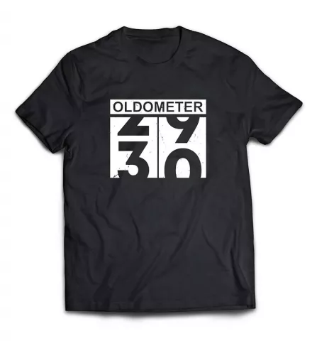 Прикольная футболка  со счетчиком возраста - Oldometr / 29-30 лет