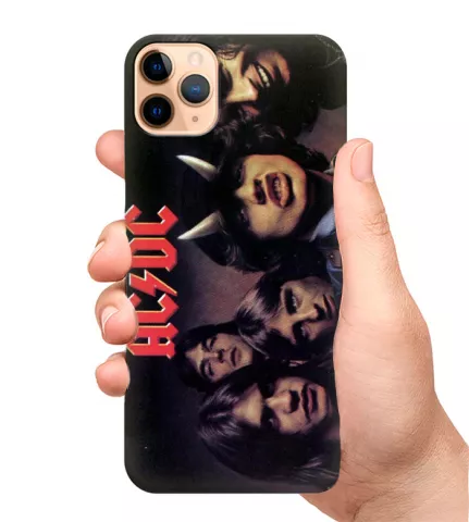Чехол на телефон с рок-группой AC/DC 