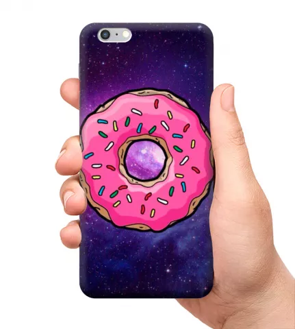 Чехол для смартфона с принтом - Космический пончик