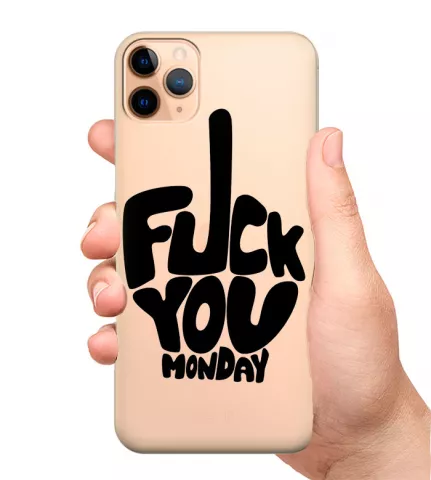 Прозрачный чехол - Fuck Monday