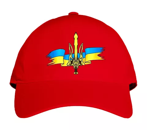 Кепка с флагом и гербом Украины