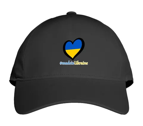 Кепка с желто голубым сердцем "Made in Ukraine"