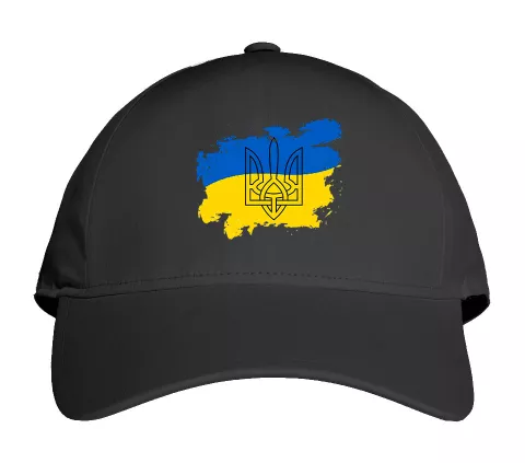 Патриотическая кепка с флагом и гербом Украины