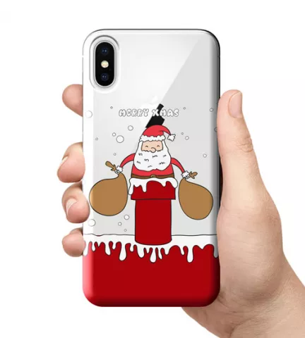 Чехол для смартфона с принтом - Дед Мороз