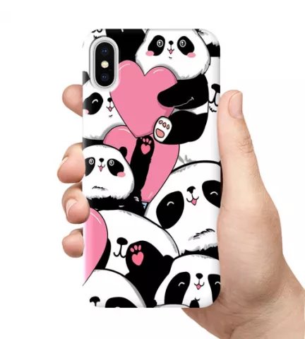 Романтический чехол - Панда с сердечком