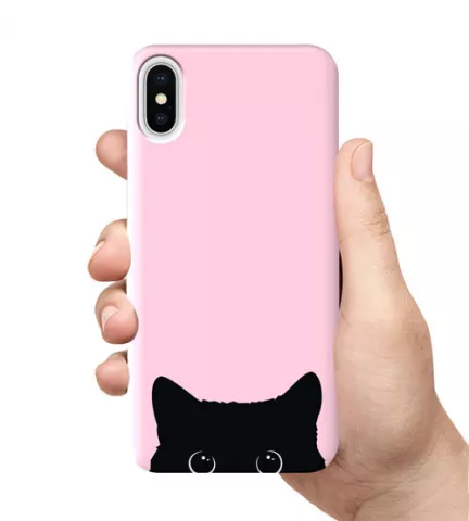 Чехол для смартфона - Подглядывающий кот