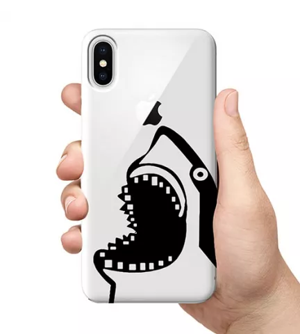 Чехол для смартфона с принтом - Злая акула