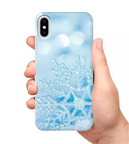 Чехол для смартфона с принтом - Снежинка