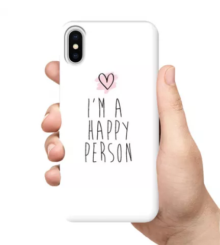 Чехол для смартфона с принтом - I'm a happy person