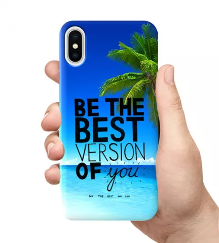 Чехол для смартфона с принтом - Be the best version of you