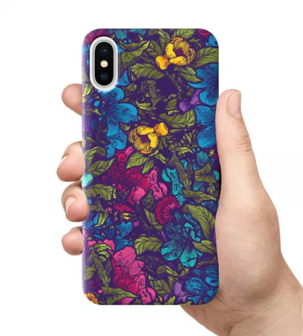 Чехол для смартфона с принтом - Графические цветы
