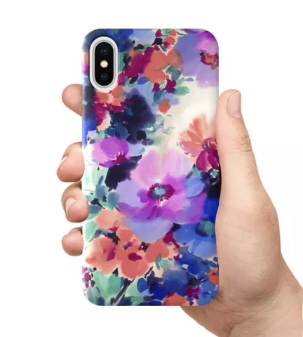 Чехол для смартфона с принтом - Акварельные цветы