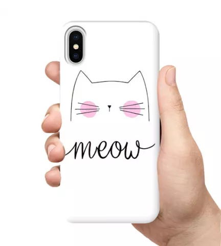 Чехол для смартфона с принтом - Cat says "meow"